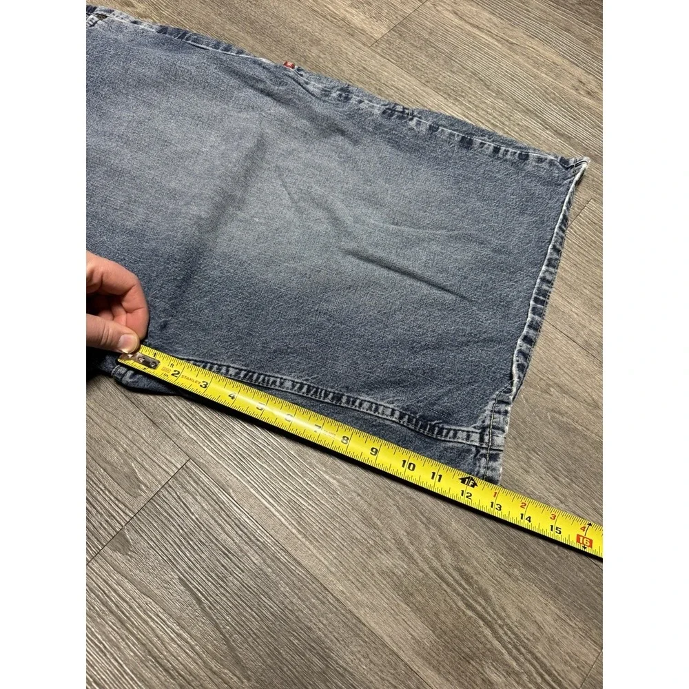 Vintage Nautica Jean Shorts Men's 40‎ Mid Wash Denim Carpenter  baggy 90s Skater